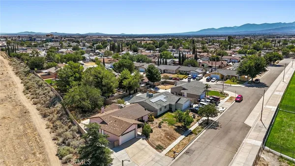 an aerial view of multiple house