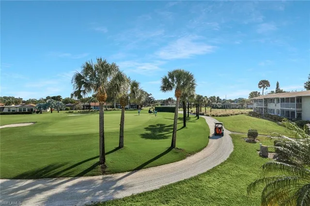 a view of a golf course