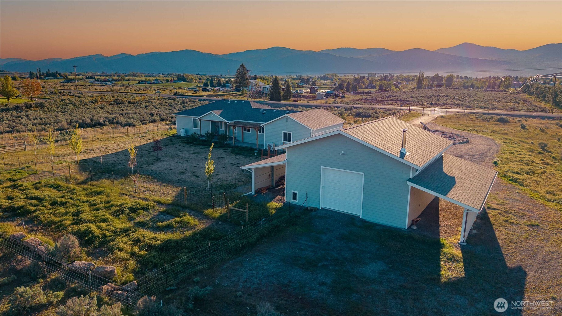 103 Johnson Creek Road Omak, WA 98841 - Photo 13 of 40 a view of residential houses with outdoor space and ocean view