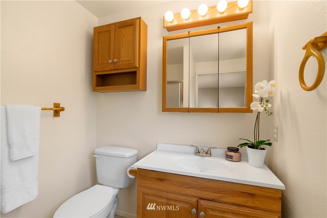 924 217th Street Southwest Bothell, WA 98021 - Photo 17 of 30 a bathroom with a sink a toilet and mirror