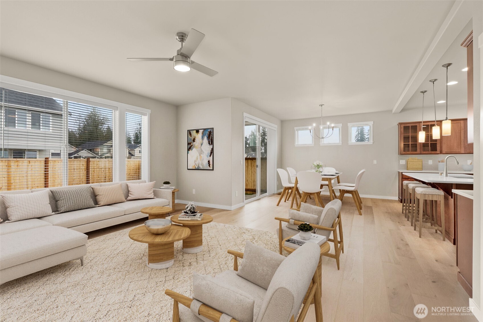 7308 Jenner Street Southwest Tumwater, WA 98512 - Photo 5 of 40 a living room with furniture and a large window