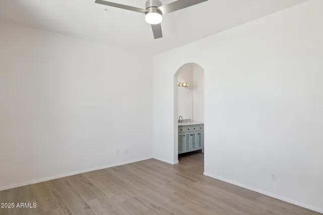 an empty room with window