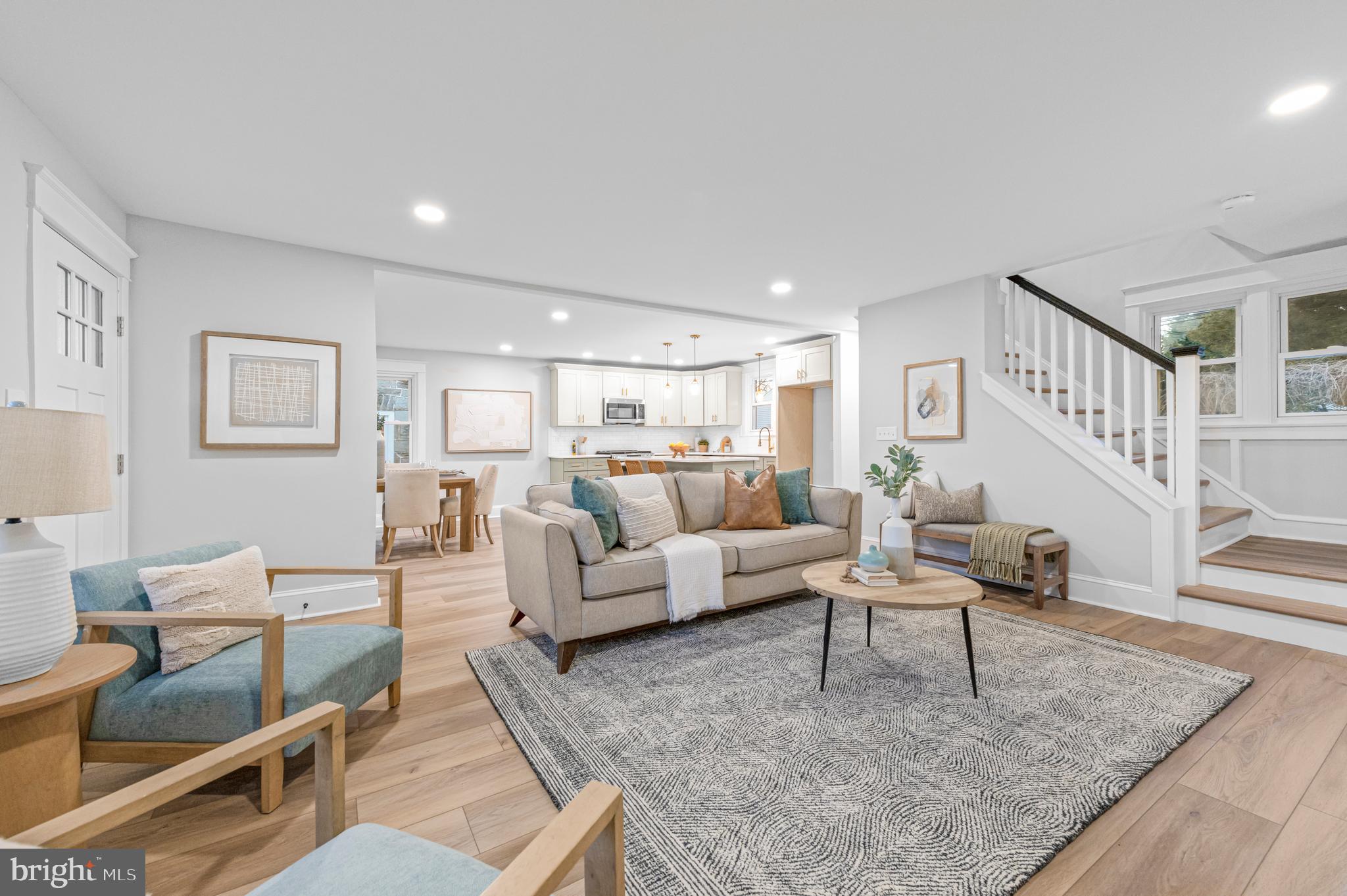 220 North Rolling Road Springfield, PA 19064 - Photo 12 of 41 a living room with furniture and a rug