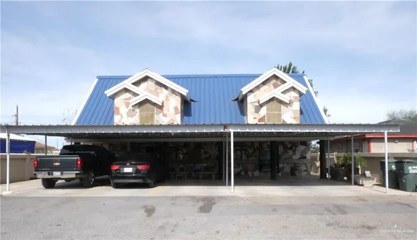 a view of a car garage