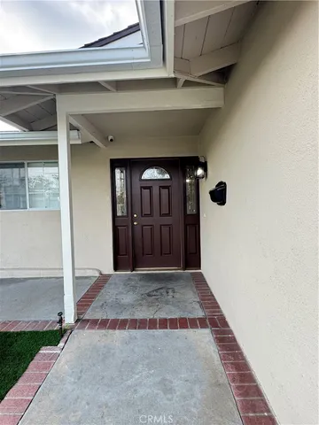 a view of an entrance door of the house