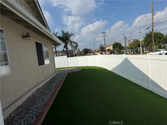 a view of an outdoor space and a yard