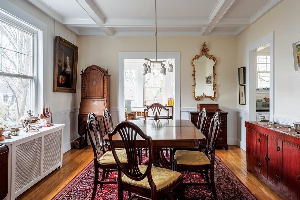 26 Islington Road Newton, MA 02466 - Photo 5 of 18 a view of a a dining room with furniture window and wooden floor