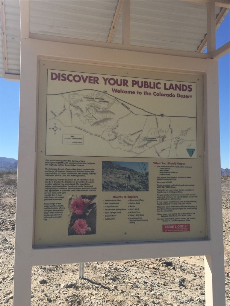 0 Chuckwalla Valley Road Desert Center, CA 92239 - Photo 2 of 4 a view of a door