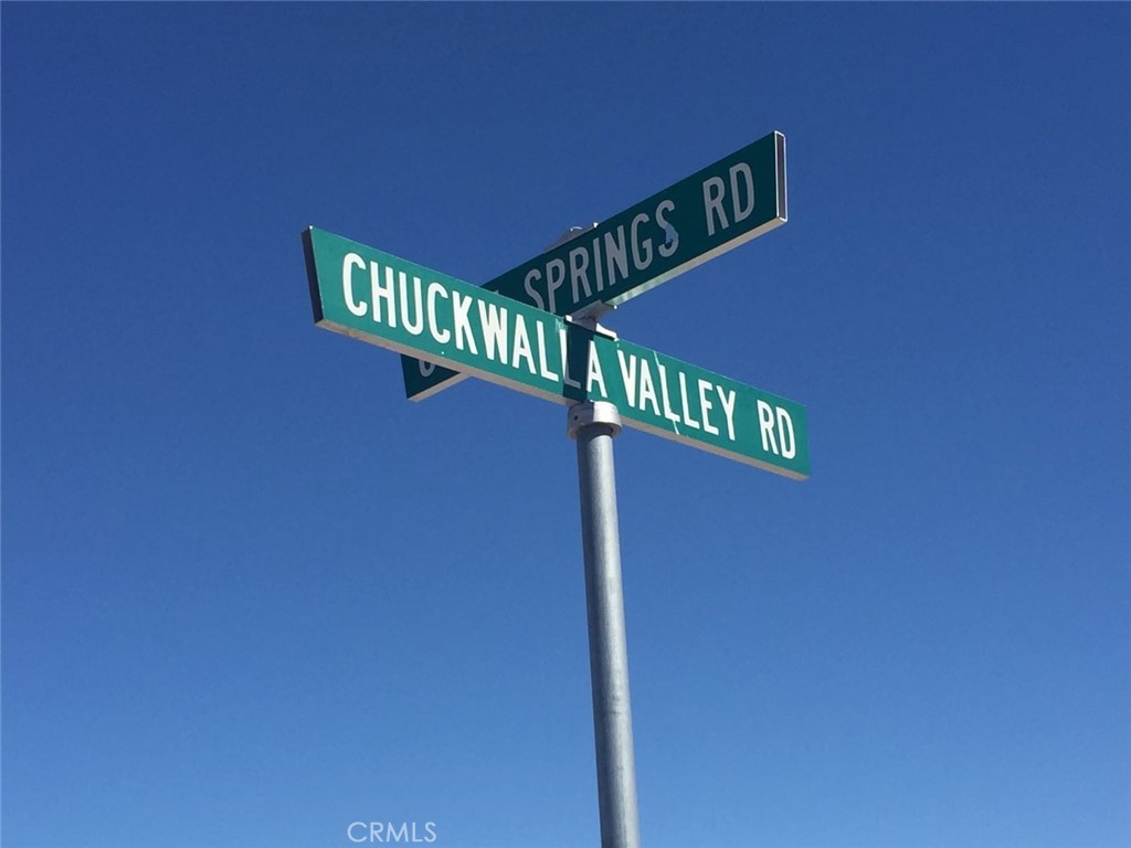 0 Chuckwalla Valley Road Desert Center, CA 92239 - Photo 3 of 4 a close up of a street sign