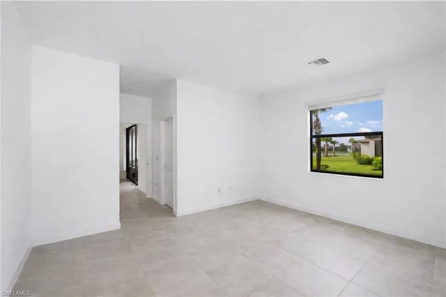 a view of an empty room