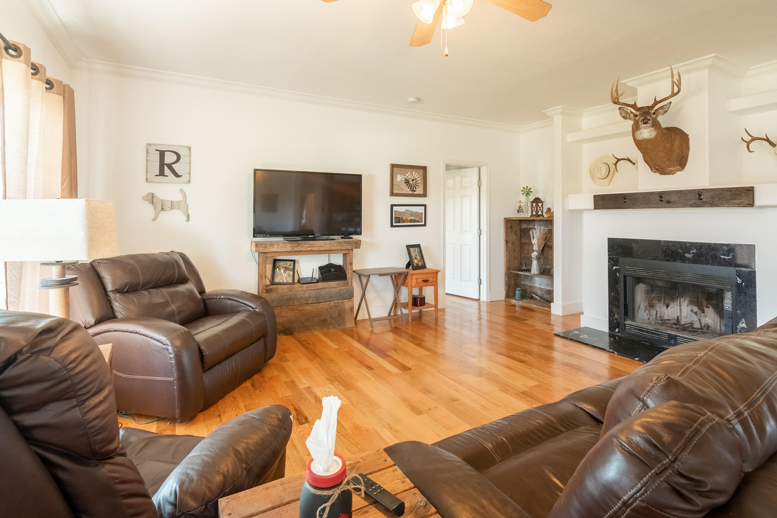 3850 Hopper Lane Riner, VA 24149 - Photo 20 of 50 a living room with furniture and a fireplace