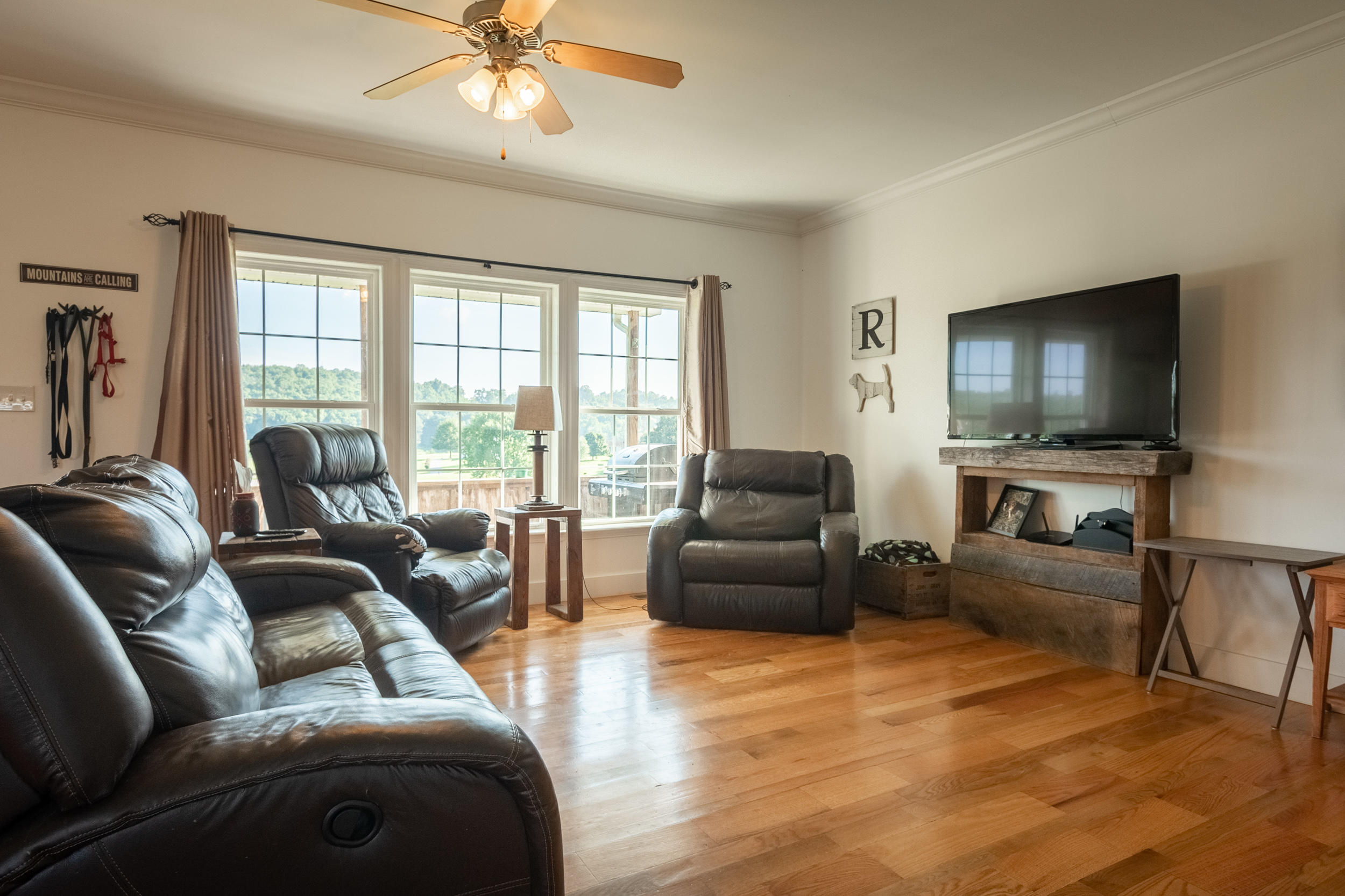 3850 Hopper Lane Riner, VA 24149 - Photo 21 of 50 a living room with furniture and a flat screen tv