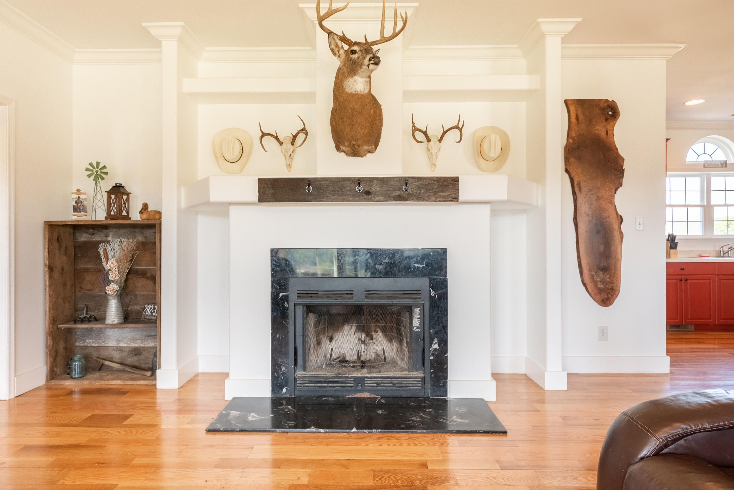 3850 Hopper Lane Riner, VA 24149 - Photo 23 of 50 a living room with furniture and a fireplace