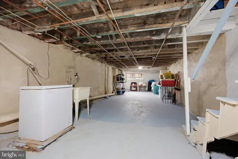 a view of storage and utility room with a utility room
