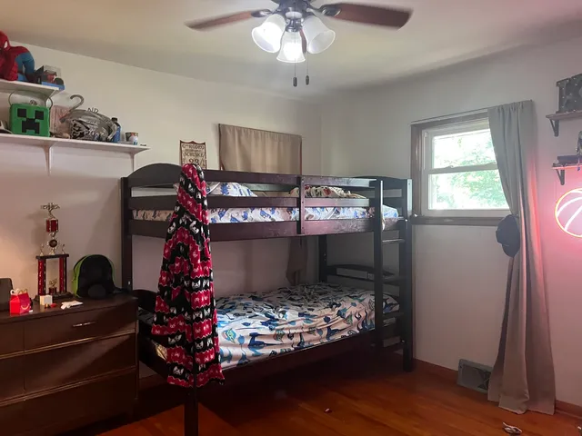 a room with furniture and a potted plant