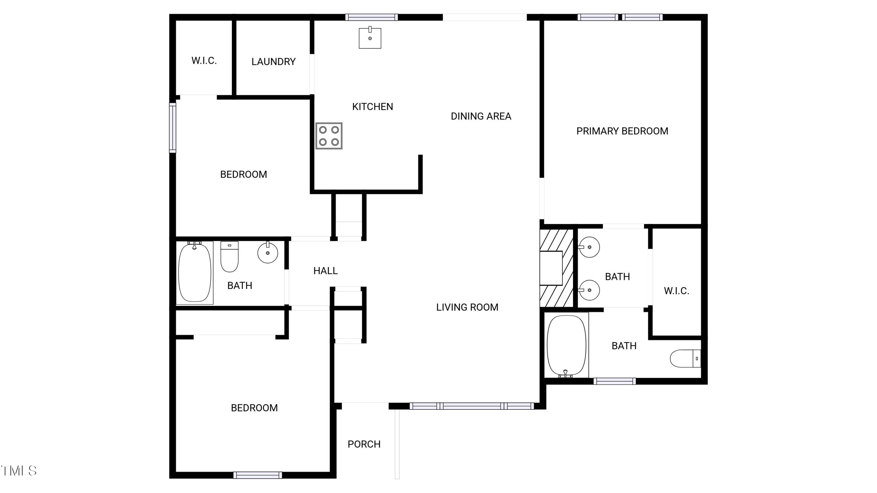 3509 Neptune Drive Raleigh, NC 27604 - Photo 18 of 18 a picture of a floor plan