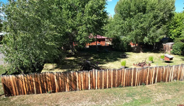 a view of wooden fence