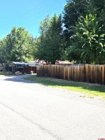 a backyard of a house
