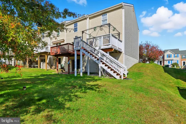 a view of a bench in the garden