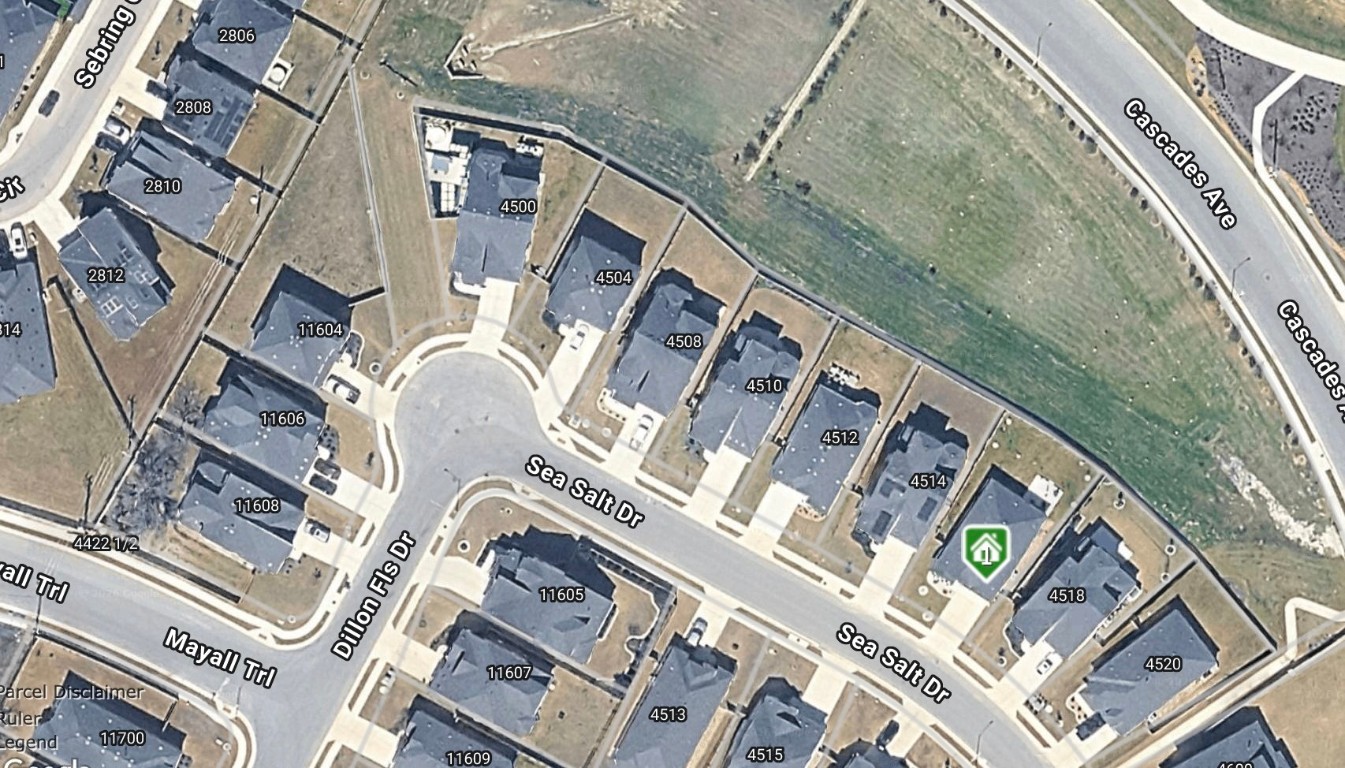 Aerial overview of property's location