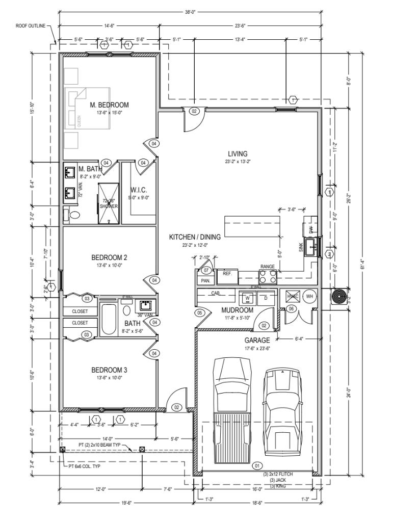 3112 Douglas Road Panama City, FL 32405 - Photo 3 of 3 a picture of a floor plan