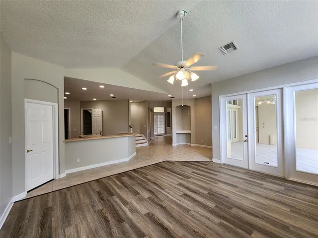 a view of an entryway of a house
