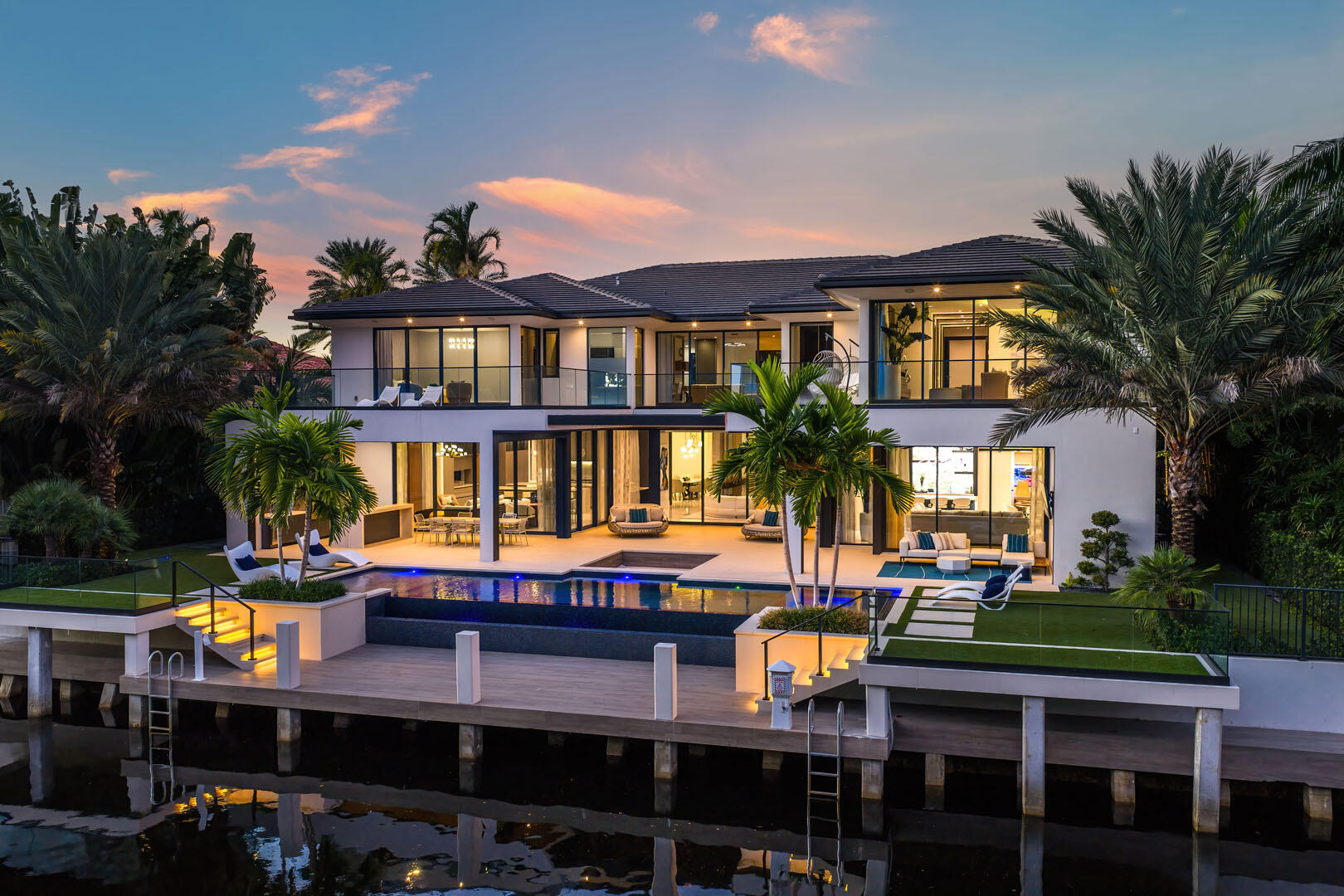 212 Alexander Palm Road Boca Raton, FL 33432 - Photo 70 of 75 212_Alexander_Palm_Road_Dusk_15