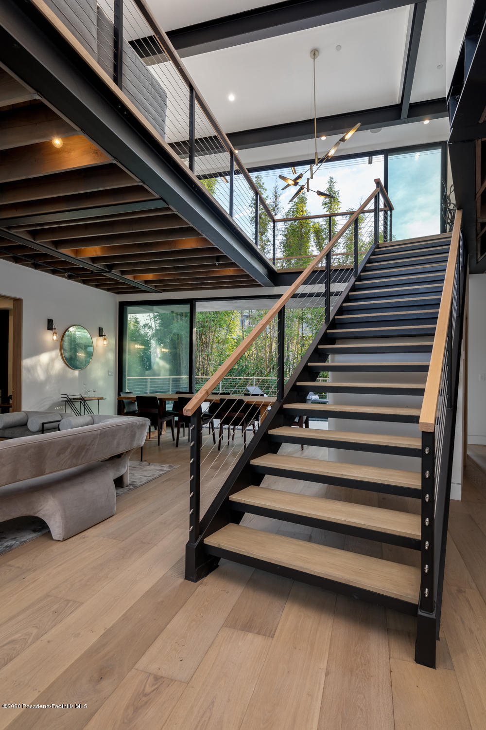 1105 Buena Vista Street South Pasadena, CA 91030 - Photo 13 of 29 Stainless Steel & Wood Stairway