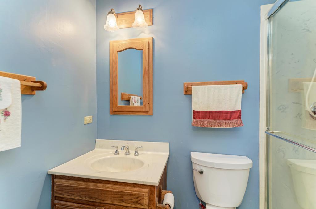 457 Fall Circle Roselle, IL 60172 - Photo 10 of 37 a bathroom with a toilet a sink and mirror