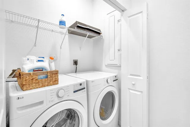 a view of storage and utility room