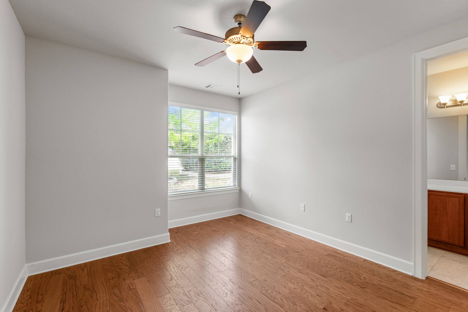 3516 Venezia View Leander, TX 78641 - Photo 2 of 40 Room with light wood-type flooring and ceiling fan