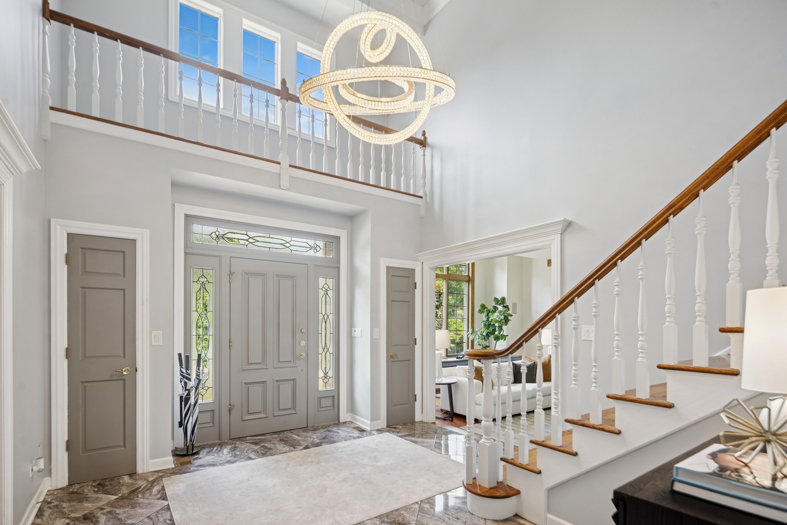 8120 Woodside Lane Burr Ridge, IL 60527 - Photo 2 of 24 a view of entryway and hall with wooden floor