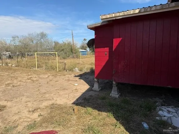 a backyard of a house
