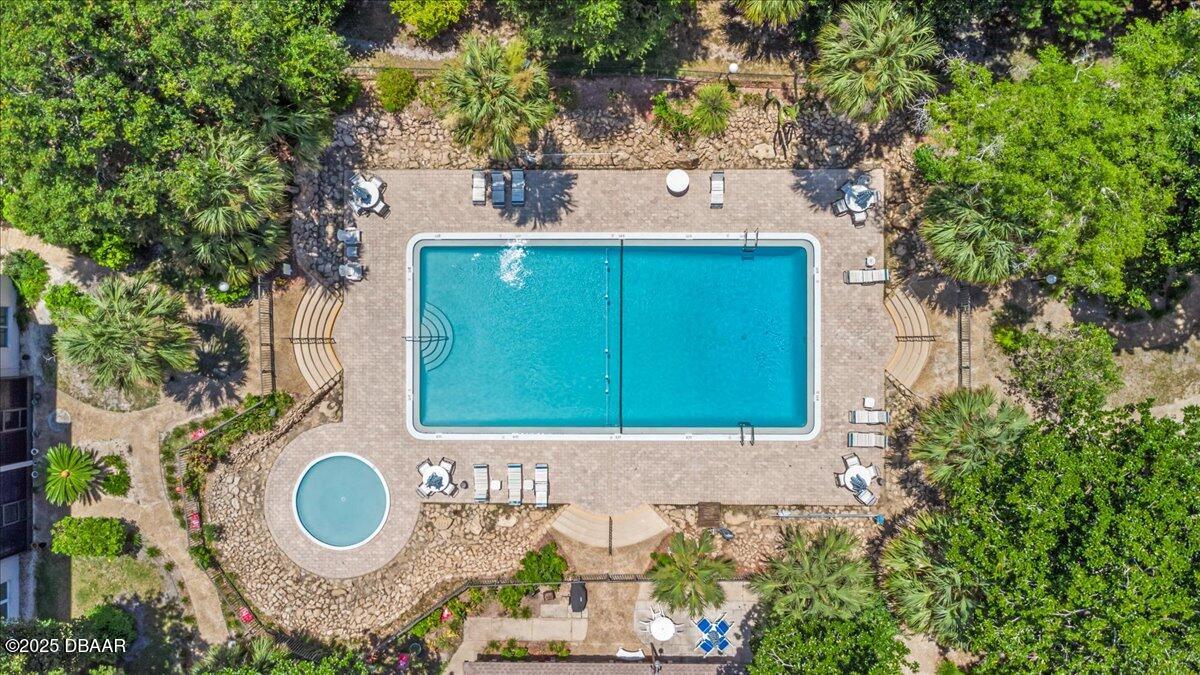 640 North Nova Road, Unit 114 Ormond Beach, FL 32174 - Photo 23 of 40 aerial view of a house with a small yard