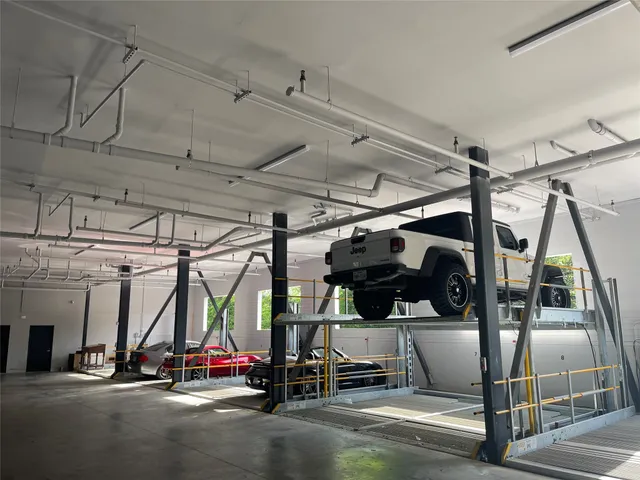 a view of car garage