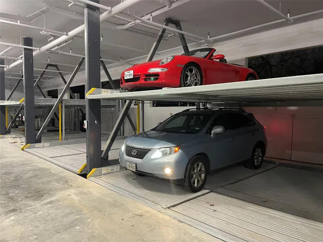 a view of car garage