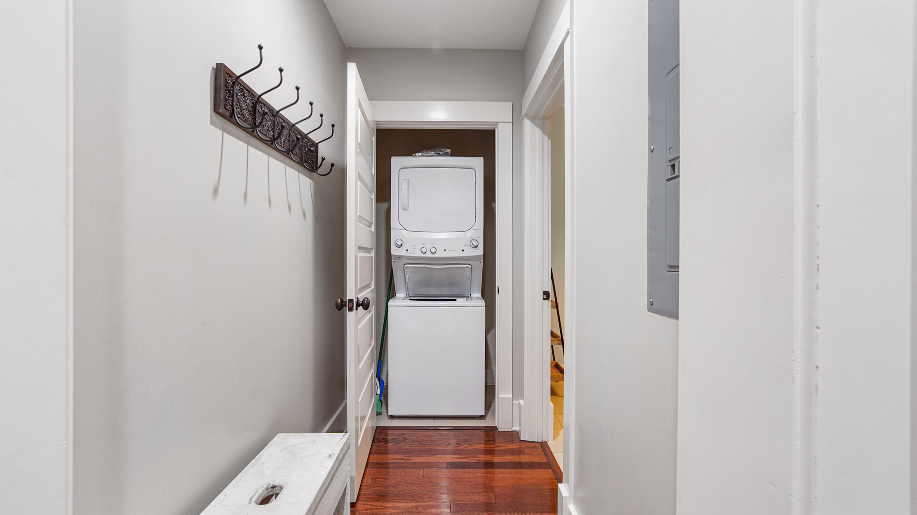 2050 West County Highway 30A, Unit M1408 Santa Rosa Beach, FL 32459 - Photo 23 of 25 a view of a hallway with a white walls and a floor to ceiling window