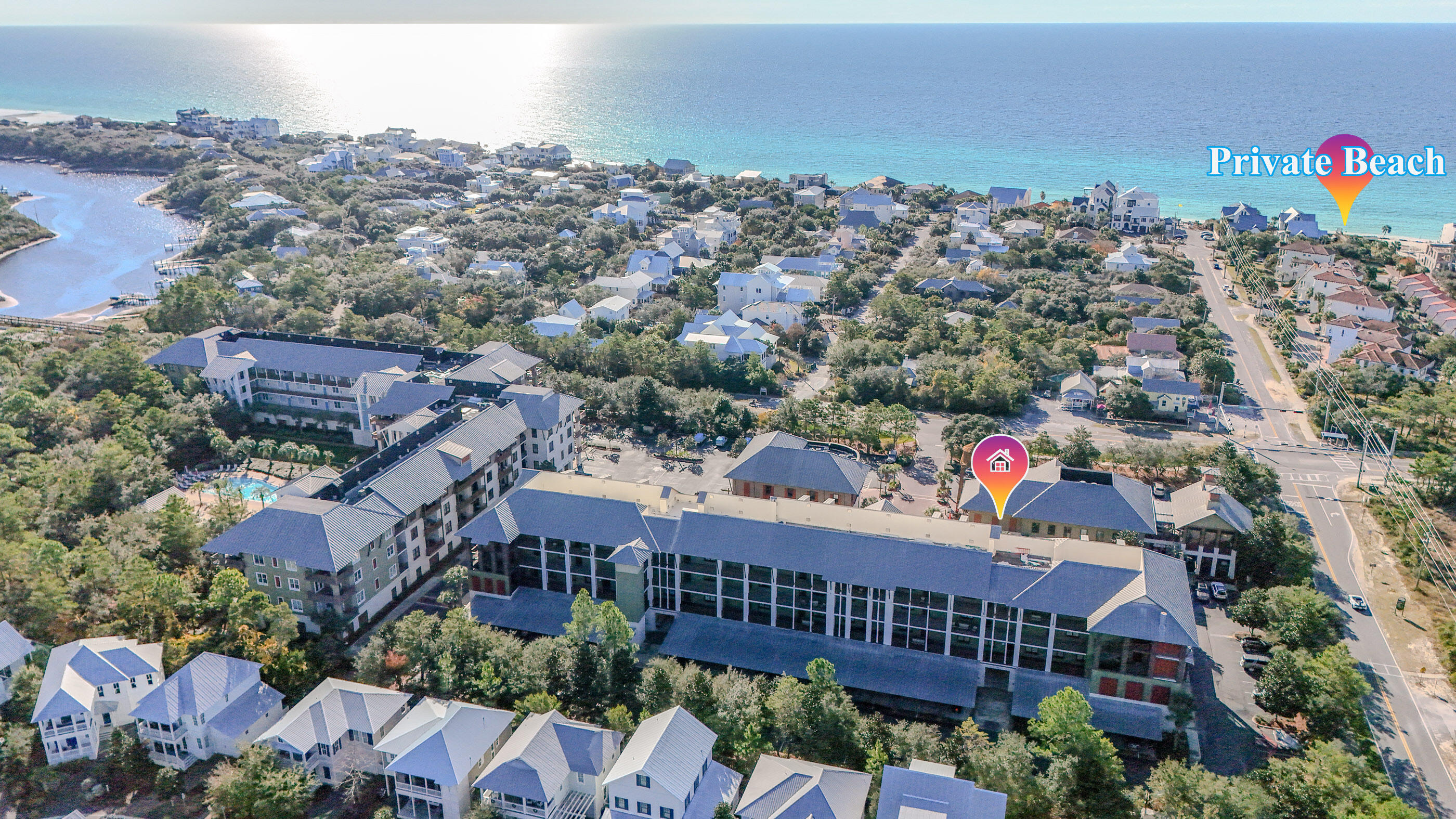 2050 West County Highway 30A, Unit M1408 Santa Rosa Beach, FL 32459 - Photo 4 of 25 an aerial view of multiple house