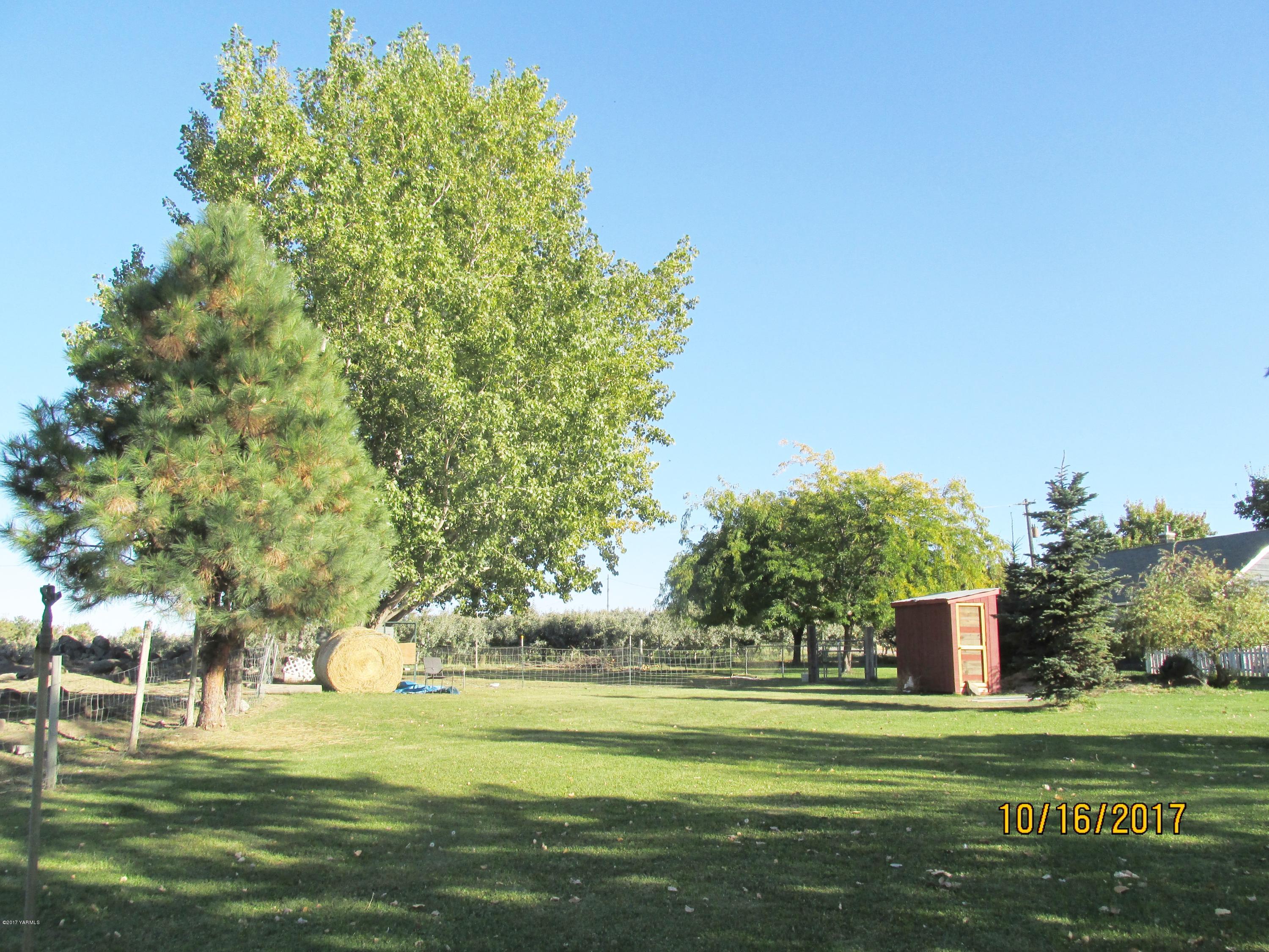1172 North Cowiche Road Tieton, WA 98947 - Photo 38 of 46 a big yard with lots of green space and trees in the background