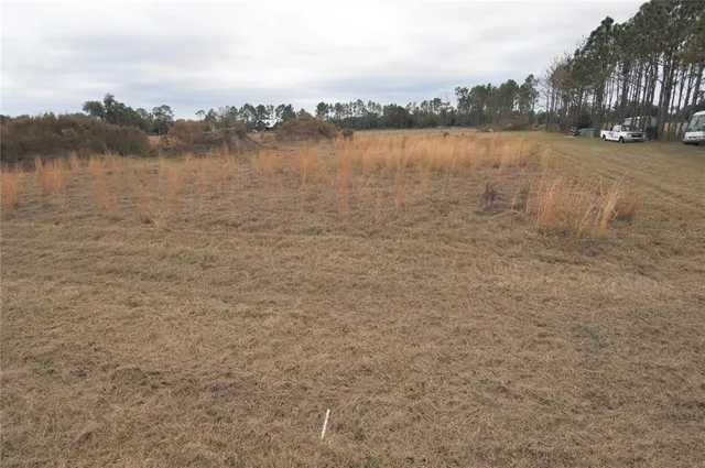 a view of a lake with houses in the back