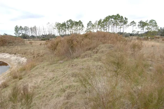 a view of a lake with houses