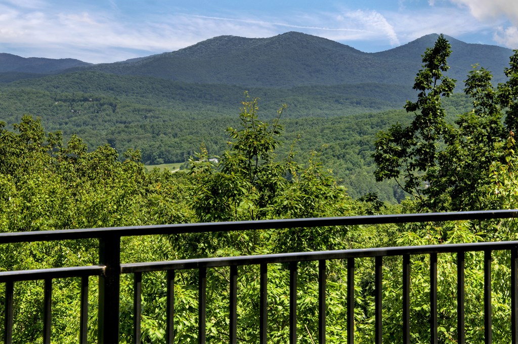 417 Bill Claypool Drive Blue Ridge, GA 30513 - Photo 23 of 73 a view of a wooden fence and a mountain view