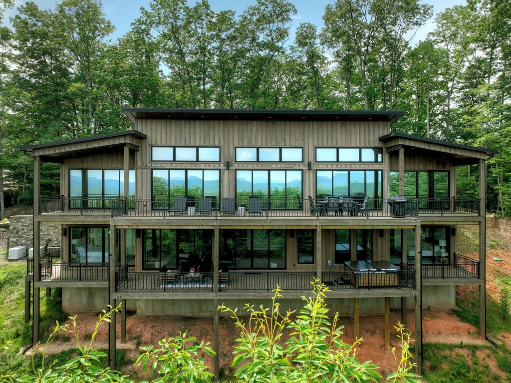 417 Bill Claypool Drive Blue Ridge, GA 30513 - Photo 60 of 73 a view of swimming pool with a patio and a yard