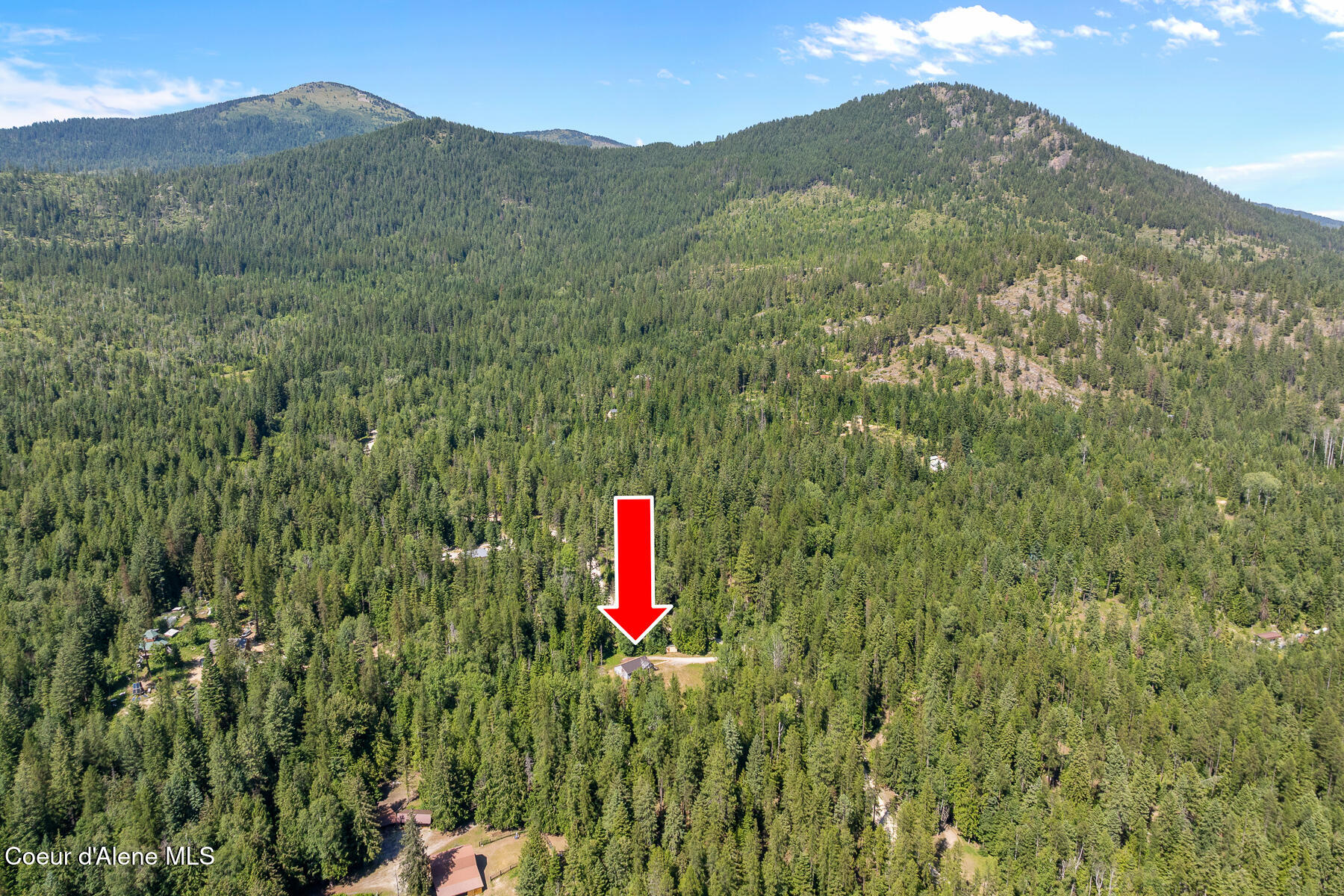 948 North Wrenco Road Sandpoint, ID 83864 - Photo 35 of 37 Aerial_948NWrencoRd-9_Arrow