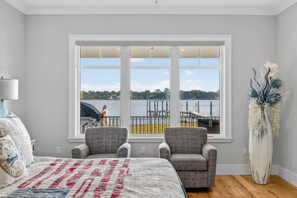 a view of a ocean from a balcony