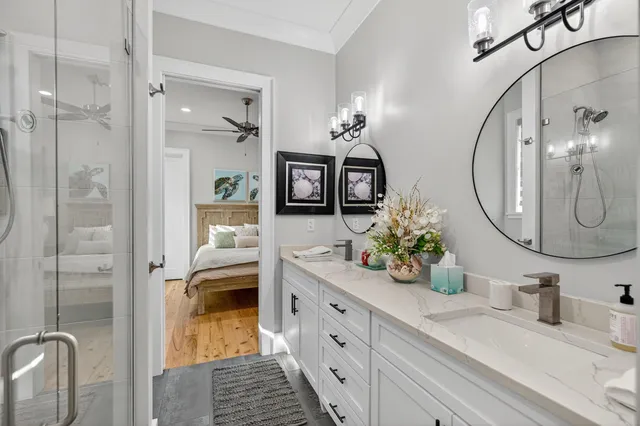 a view of a roof deck with table and chairs