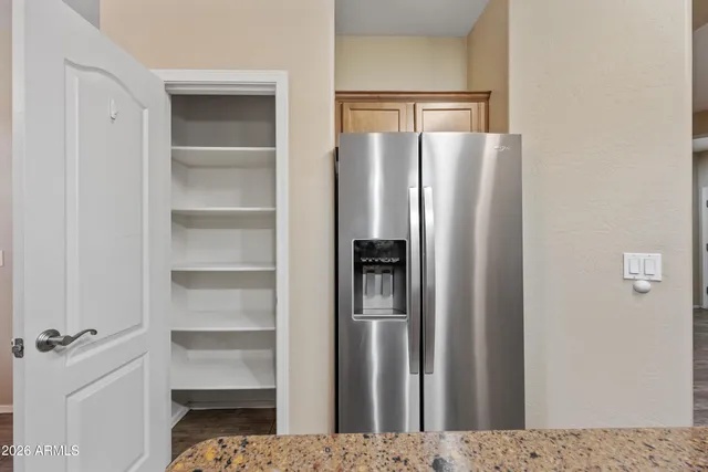 a view of a walk in closet