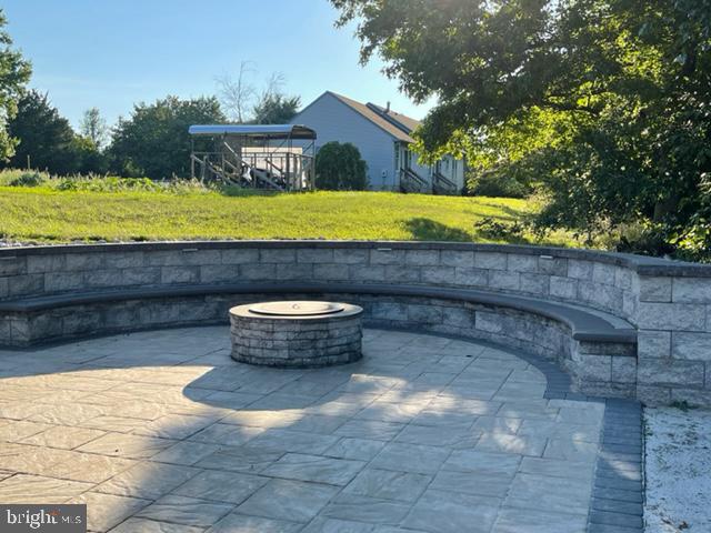 375 Perkintown Road Pedricktown, NJ 08067 - Photo 18 of 29 fire pit with seating for a dozen