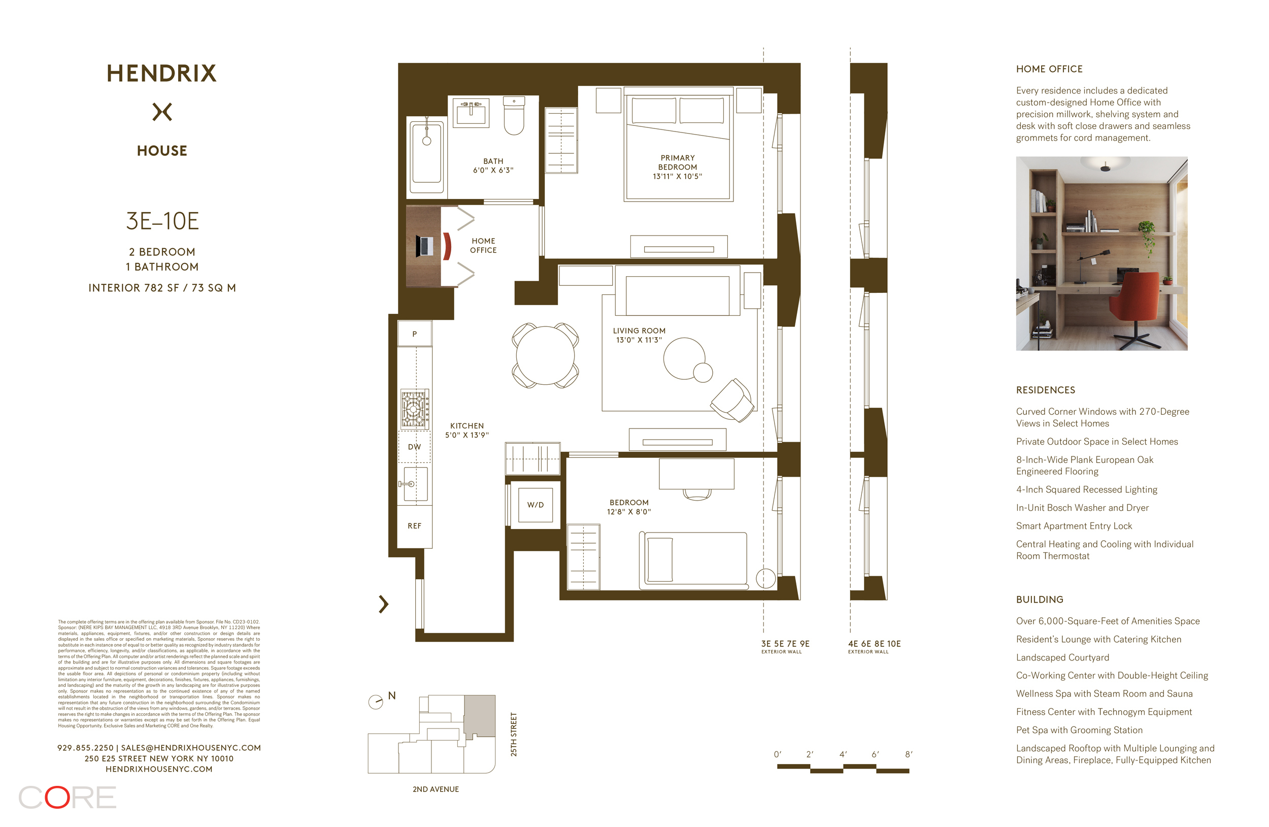 250 East 25th Street, Unit 9E Manhattan, NY 10010 - Photo 21 of 21 a picture of a floor plan