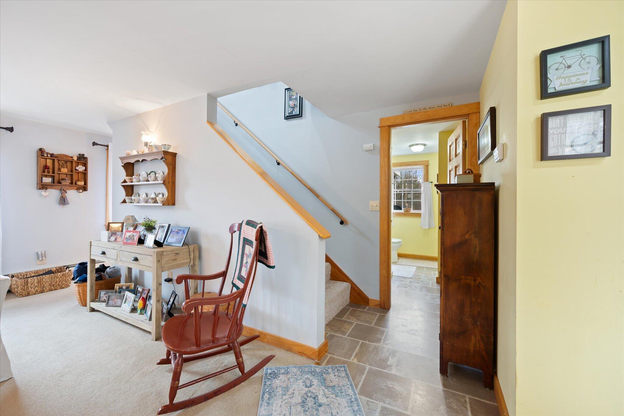 1135 Waltham Road Ellsworth, ME 04605 - Photo 24 of 41 28-Living, Staircase, Bathroom